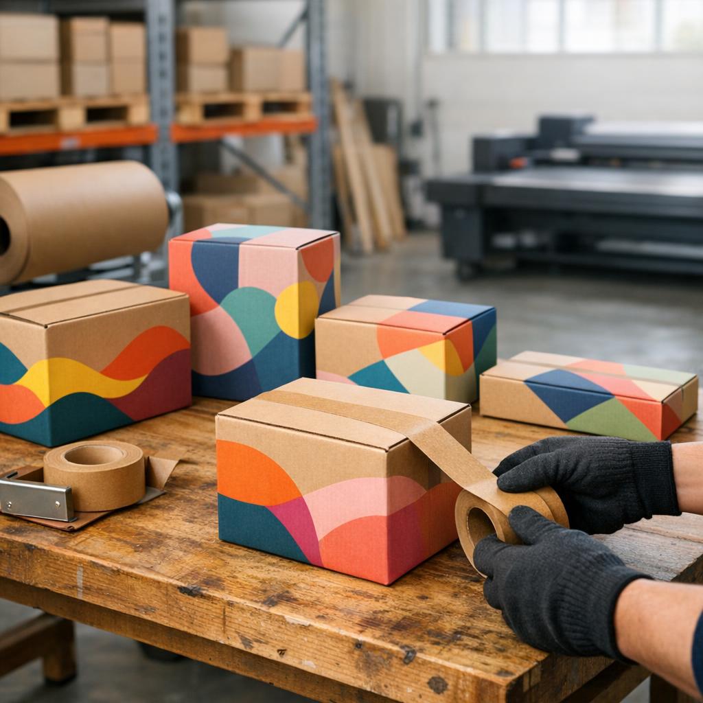 Verzenddozen bedrukken: verschillende ontwerpen op de werkbank